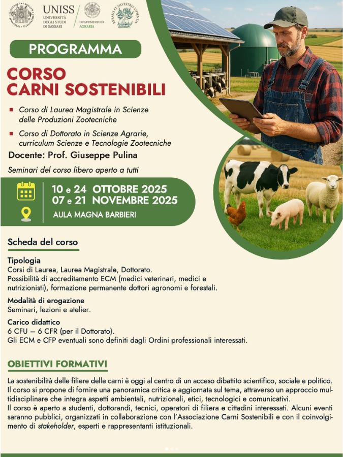 corso carni sostenibili